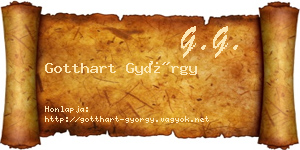 Gotthart György névjegykártya